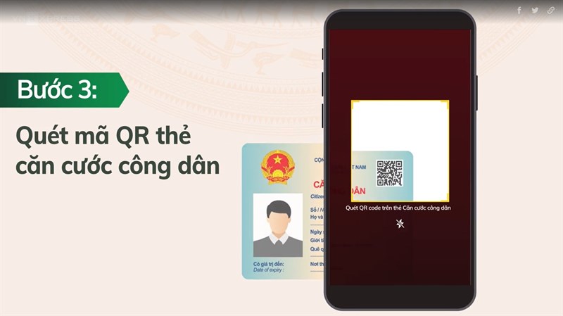 quét mã QR thẻ căn cước công dân